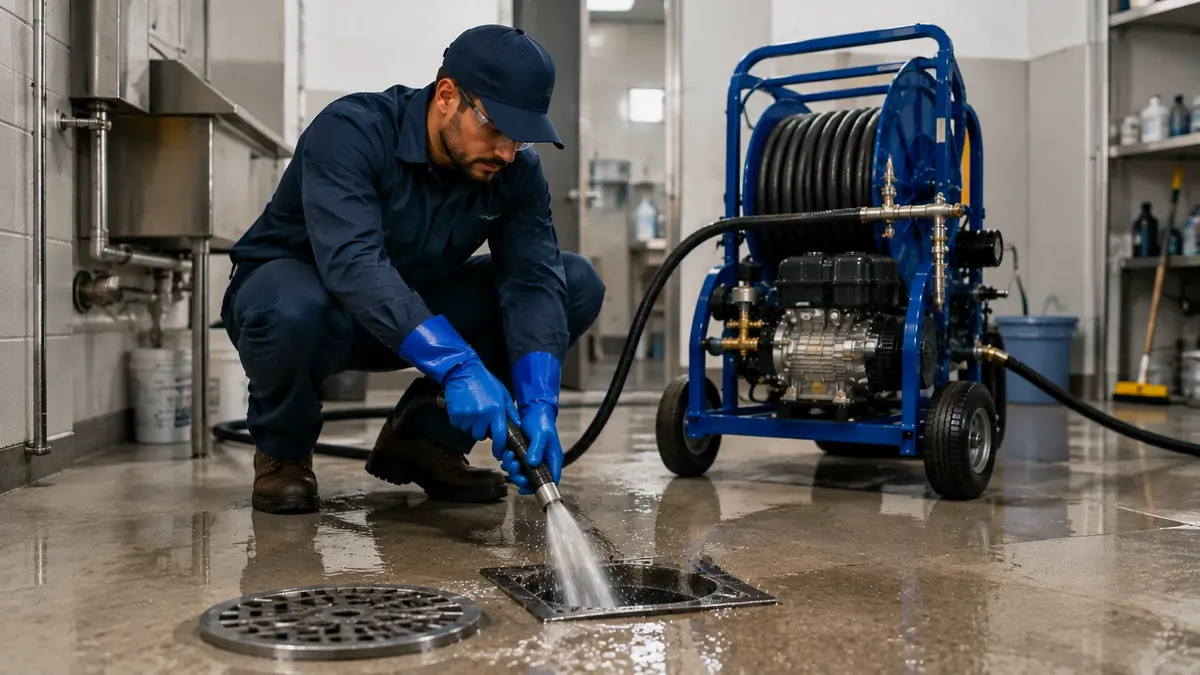 Floor Drain Hydro Jet Cleaning in Berkeley