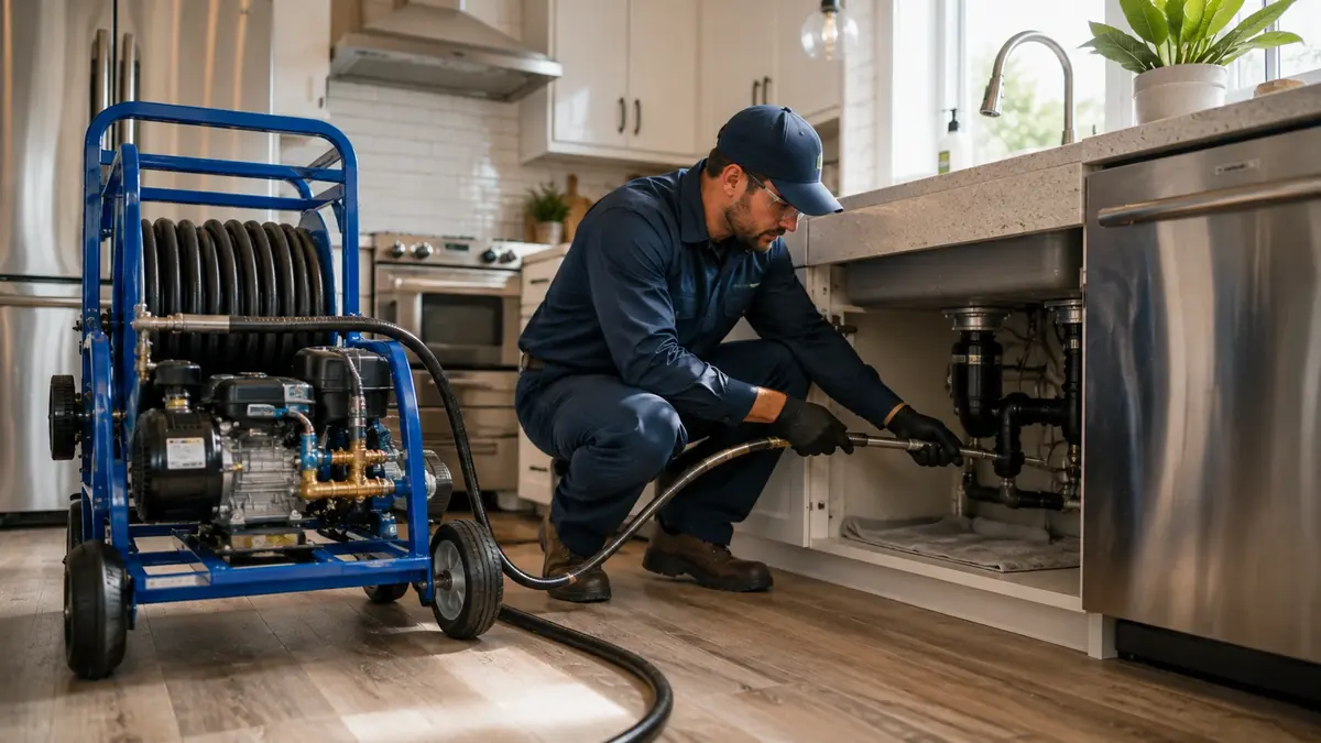 Kitchen Drain Hydro Jetting in Berkeley